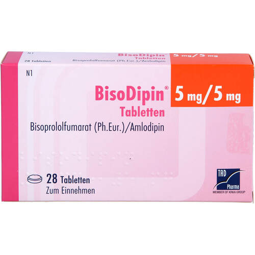BisoDipin 5 mg/5 mg Tabletten, 28 Stk., TAD Pharma GmbH
