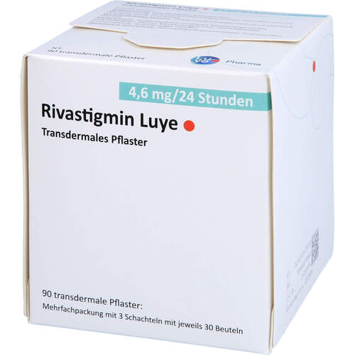 Rivastigmin Luye 4.6mg/24 Std. Transdermales Pfl., 90 Stk., Luye Pharma AG