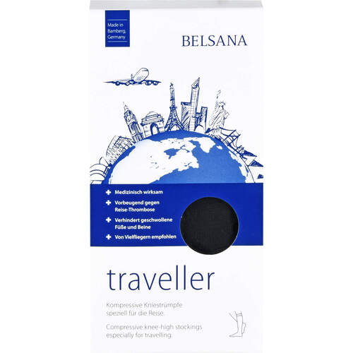 BELSANA traveller AD S schwarz Fu&szlig; 1 35-38, 2 Stk., BELSANA Medizinische Erzeugnisse