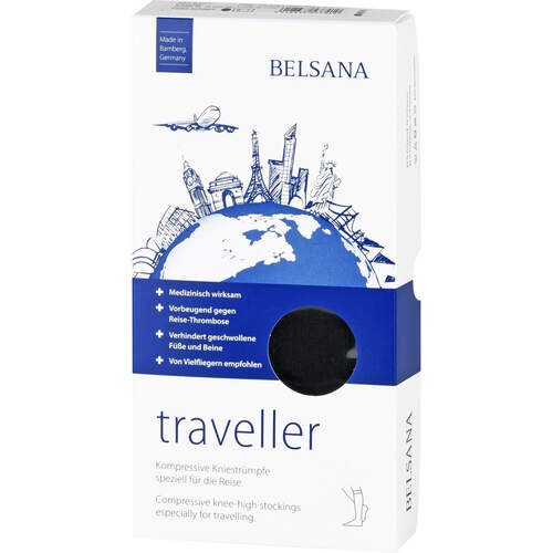 BELSANA traveller AD S schwarz Fu&szlig; 1 35-38, 2 Stk., BELSANA Medizinische Erzeugnisse