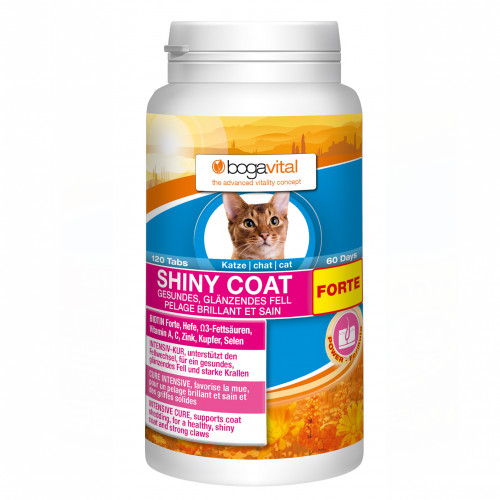 BOGAVITAL SHINY COAT FORTE Tabs Katze, 120 St, Werner Schmidt Pharma GmbH