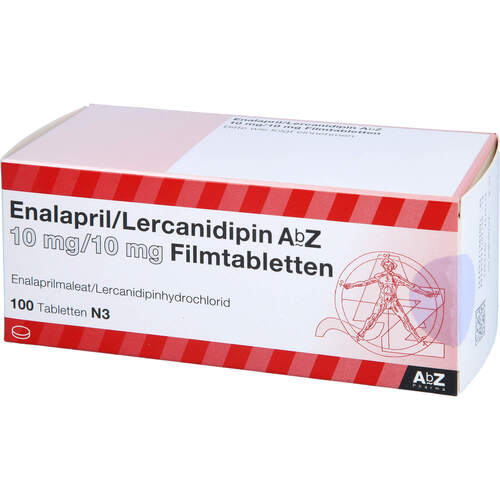 Enalapril/Lercanidipin AbZ 10 mg/10 mg Filmtab, 100 Stk., Abz Pharma GmbH