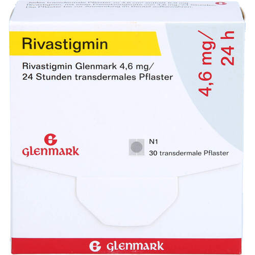 Rivastigmin Glenmark 4.6 mg/24 Std.transd.Pflaster, 30 Stk., Glenmark Arzneimittel GmbH