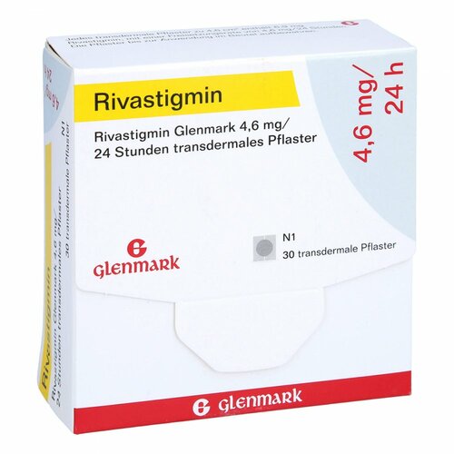 Rivastigmin Glenmark 4.6 mg/24 Std.transd.Pflaster, 30 Stk., Glenmark Arzneimittel GmbH