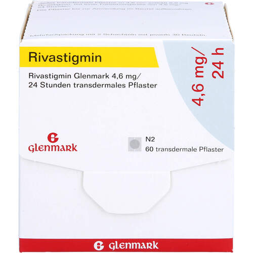 Rivastigmin Glenmark 4.6 mg/24 Std.transd.Pflaster, 60 Stk., Glenmark Arzneimittel GmbH
