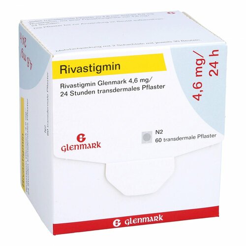 Rivastigmin Glenmark 4.6 mg/24 Std.transd.Pflaster, 60 Stk., Glenmark Arzneimittel GmbH
