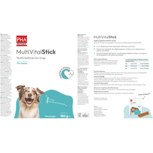 PHA MultiVitalStick für Hunde, 7 Stk., PetVet GmbH