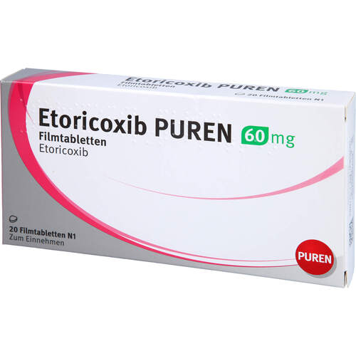 Etoricoxib PUREN 60 mg Filmtabletten, 20 Stk., PUREN Pharma GmbH & Co. KG