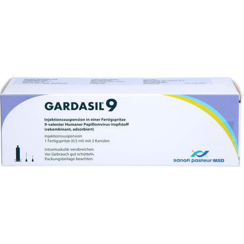 GARDASIL 9 Inj.-Sus.i.e.Fertigspritze, 1 ST, Axicorp Pharma B.V.