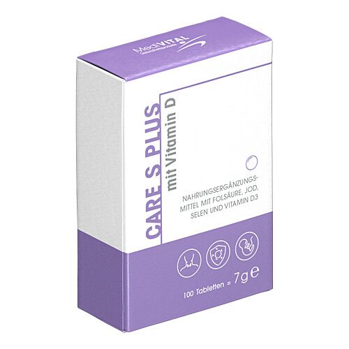 CARE S Plus mit Vitamin D Tabletten, 100 Stk., MEDIVITAL Concept GmbH