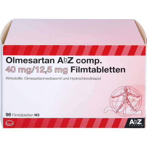 Olmesartan AbZ comp. 40 mg/12.5mg Filmtabletten, 98 Stk., Abz Pharma GmbH