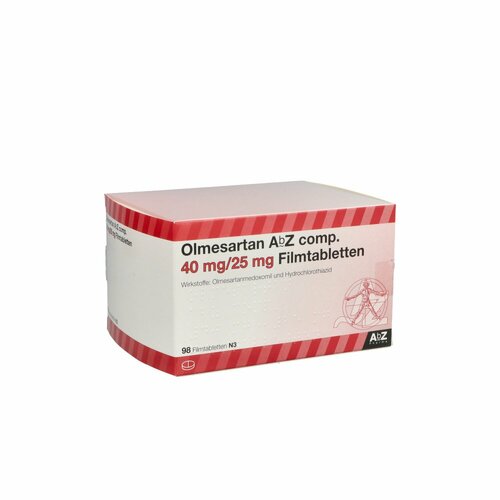 Olmesartan AbZ comp. 40 mg/25mg Filmtabletten, 98 Stk., Abz Pharma GmbH