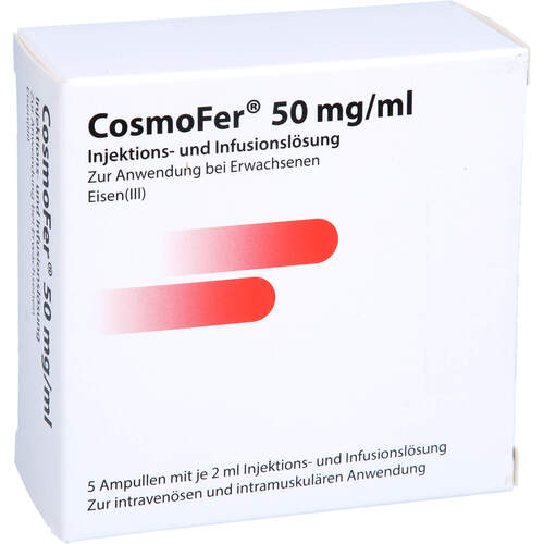 Cosmofer Injektions-/Infusionslösung, 5x2 ml, Axicorp Pharma B.V.