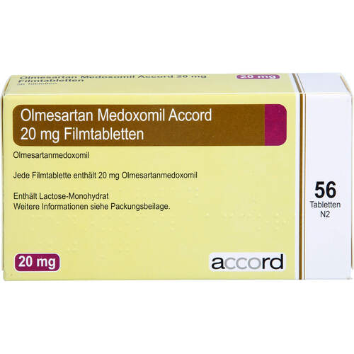 Olmesartan Medoxomil Accord 20mg, 56 Stk., Accord Healthcare GmbH