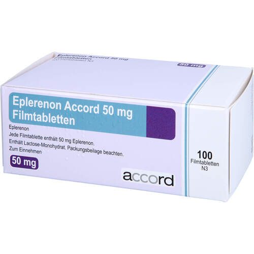 Eplerenon Accord 50 mg Filmtabletten, 100 Stk., Accord Healthcare GmbH