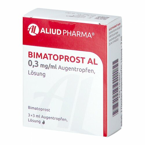 Bimatoprost AL 0.3 mg/ml Augentropfen Lösung, 3X3 ML, Aliud Pharma GmbH