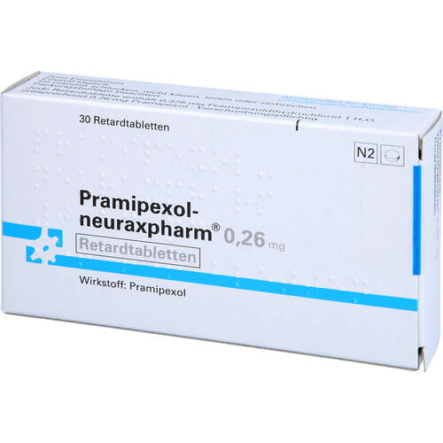 Pramipexol-neuraxpharm 0.26 mg, 30 Stk., neuraxpharm Arzneimittel GmbH