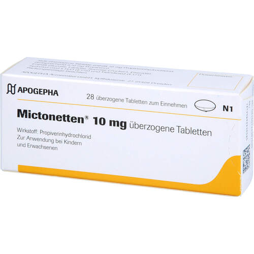 Mictonetten 10 mg, 28 Stk., Apogepha Arzneimittel GmbH