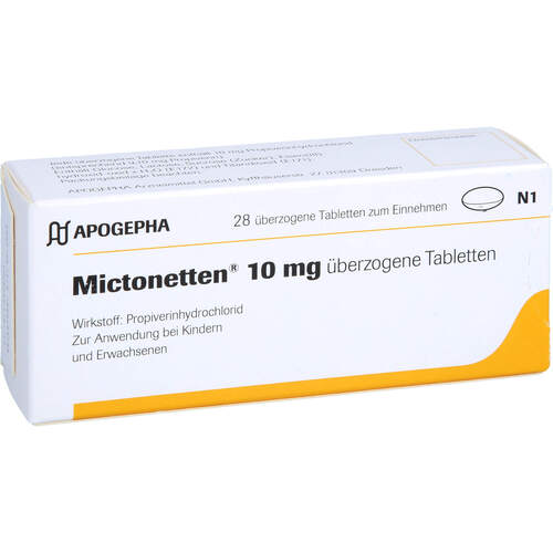 Mictonetten 10 mg, 28 Stk., Apogepha Arzneimittel GmbH