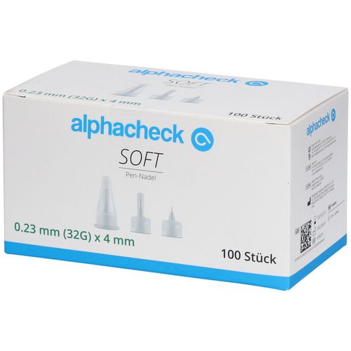 alphacheck soft Pen-Nadeln 4 mm x 32G, 100 Stk., Berger Med GmbH