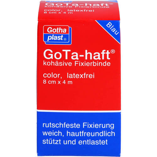 GoTa-haft color Fixierbinde blau 4mx8cm, 1 Stk., Gothaplast GmbH