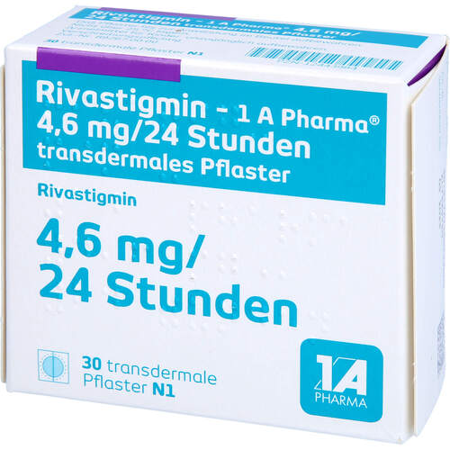 Rivastigmin - 1 A Pharma 4.6mg/24 Std. transd Pfl, 30 Stk., 1 A Pharma GmbH