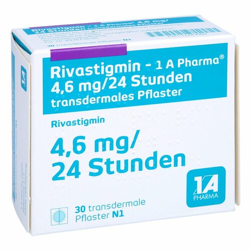 Rivastigmin - 1 A Pharma 4.6mg/24 Std. transd Pfl, 30 Stk., 1 A Pharma GmbH