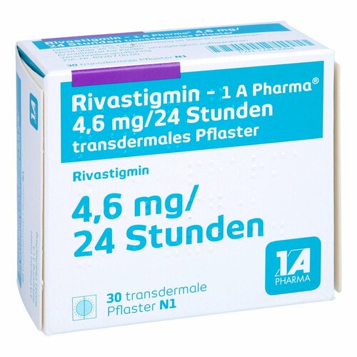 Rivastigmin - 1 A Pharma 4.6mg/24 Std. transd Pfl, 30 ST, 1 A Pharma GmbH