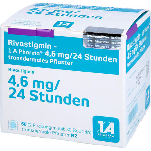 Rivastigmin - 1 A Pharma 4.6mg/24 Std. transd Pfl, 60 ST, 1 A Pharma GmbH