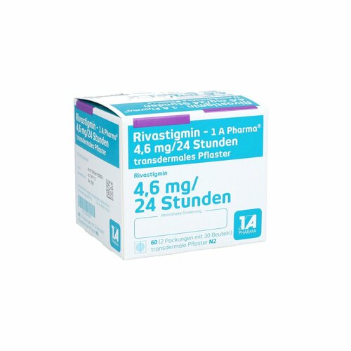 Rivastigmin - 1 A Pharma 4.6mg/24 Std. transd Pfl, 60 Stk., 1 A Pharma GmbH
