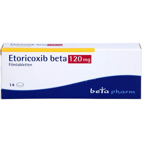 Etoricoxib beta 120 mg Filmtabletten, 14 Stk., betapharm Arzneimittel GmbH
