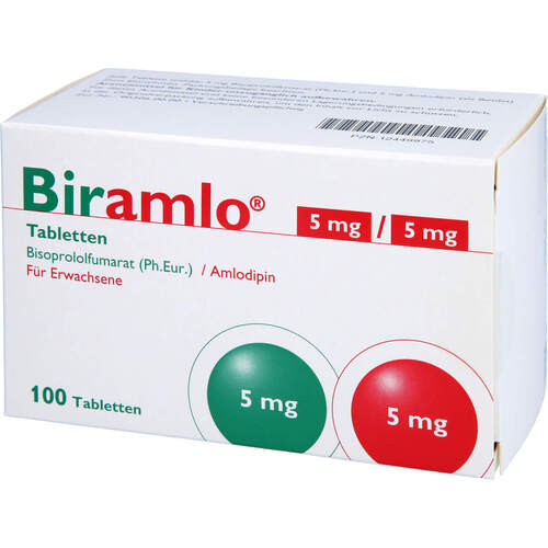 Biramlo 5mg/5mg, 100 Stk., APONTIS PHARMA Deutschland GmbH & Co. KG