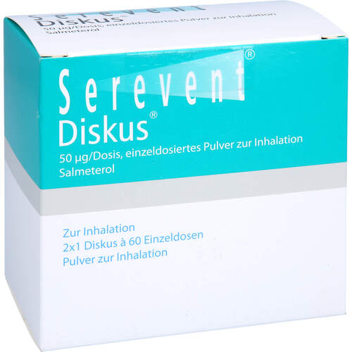 Serevent Diskus 60 Einzeldos.Pulver, 2 ST, Axicorp Pharma GmbH