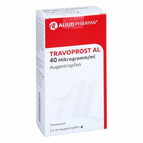 Travoprost AL 40 Mikrogramm/ml Augentropfen, 2,5 ml, Aliud Pharma GmbH