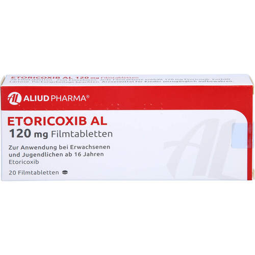 Etoricoxib AL 120 mg Filmtabletten, 20 ST, Aliud Pharma GmbH