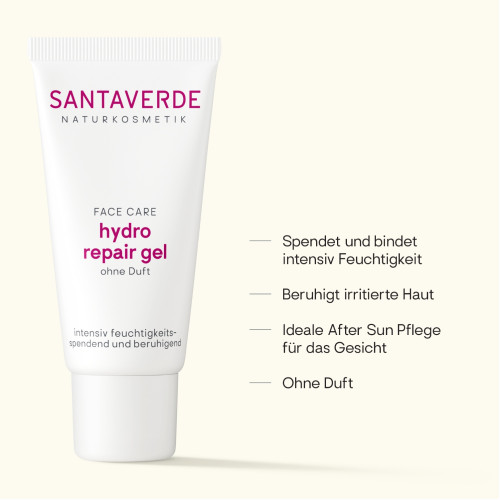 aloe vera hydro repair Gel ohne Duft, 30 ml, SANTAVERDE GmbH