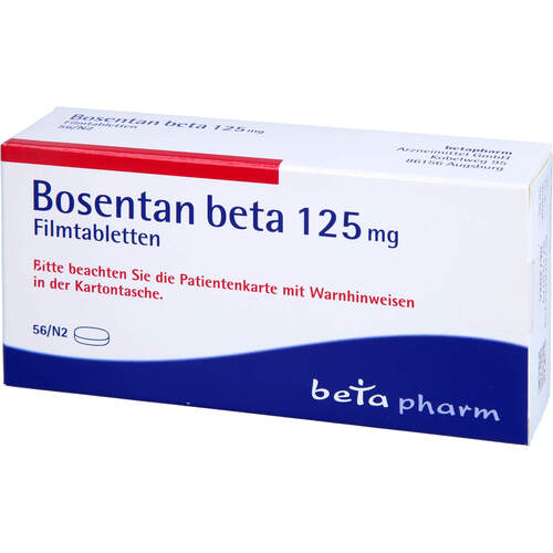 Bosentan beta 125 mg Filmtabletten, 56 Stk., betapharm Arzneimittel GmbH