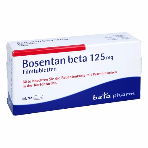 Bosentan beta 125 mg Filmtabletten, 56 Stk., betapharm Arzneimittel GmbH