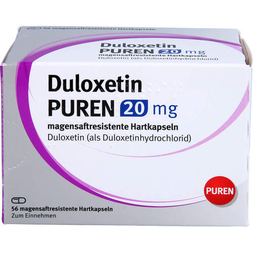 Duloxetin PUREN 20 mg magensaftresis. Hartkapseln, 56 Stk., PUREN Pharma GmbH & Co. KG