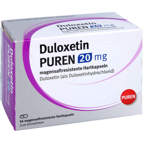 Duloxetin PUREN 20 mg magensaftresis. Hartkapseln, 56 Stk., PUREN Pharma GmbH & Co. KG