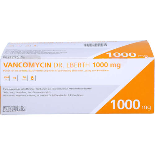 Vancomycin Dr. Eberth 1.0 g, 10 Stk., Dr. Friedrich Eberth Arzneimittel GmbH