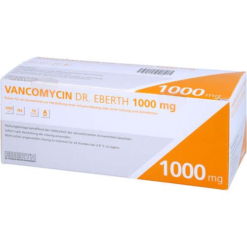 Vancomycin Dr. Eberth 1.0 g, 10 Stk., Dr. Friedrich Eberth Arzneimittel GmbH
