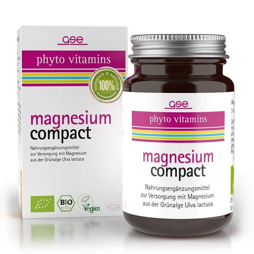 GSE Magnesium Compact Bio, 60 Stk., Gse Vertrieb Biologische Nahrungserg&auml;nzungs- & Heilmittel GmbH
