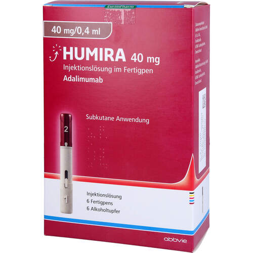 Humira 40 mg/0.4 ml Injektionslösung im Fertigpen, 6 Stk., Eurimpharm Arzneimittel GmbH