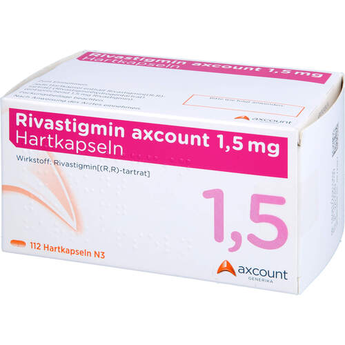 Rivastigmin axcount 1.5 mg Hartkapseln, 112 Stk., Axcount Generika GmbH
