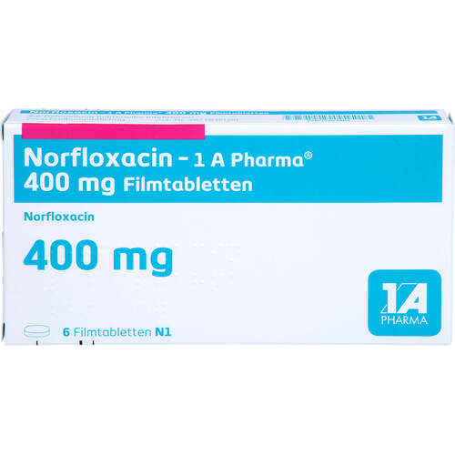 Norfloxacin - 1 A Pharma 400 mg Filmtabletten, 6 ST, 1 A Pharma GmbH