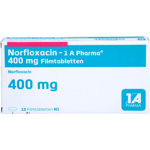 Norfloxacin - 1 A Pharma 400 mg Filmtabletten, 10 Stk., 1 A Pharma GmbH
