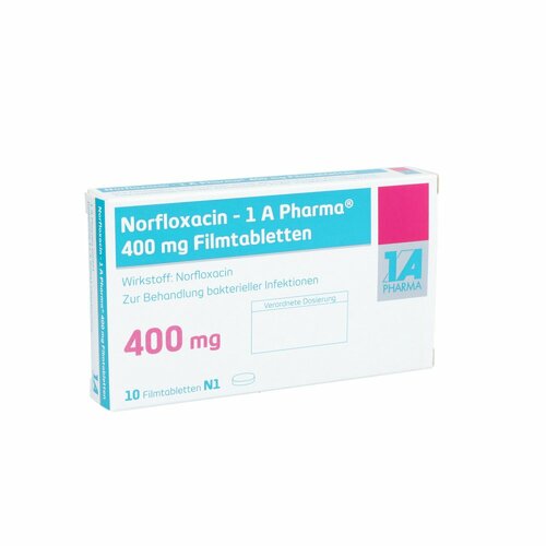 Norfloxacin - 1 A Pharma 400 mg Filmtabletten, 10 Stk., 1 A Pharma GmbH