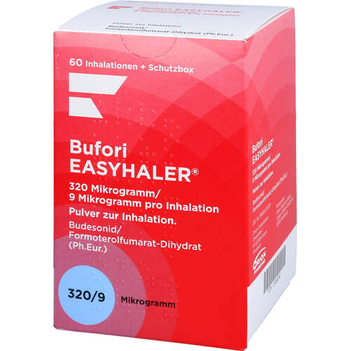 Bufori Easyhaler 320/9ug 60 Dosen + Schutzbox, 1 Stk., ORION Pharma GmbH