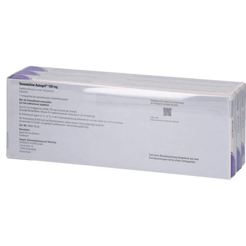 Somatuline Autogel 120 mg Inj.-Lsg.i.e.Fertigspr., 3 Stk., Haemato Pharm GmbH